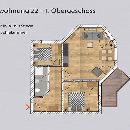 Auszeit-Im-Harz Haus 5 Wohnung 22 Stiege ภายนอก รูปภาพ